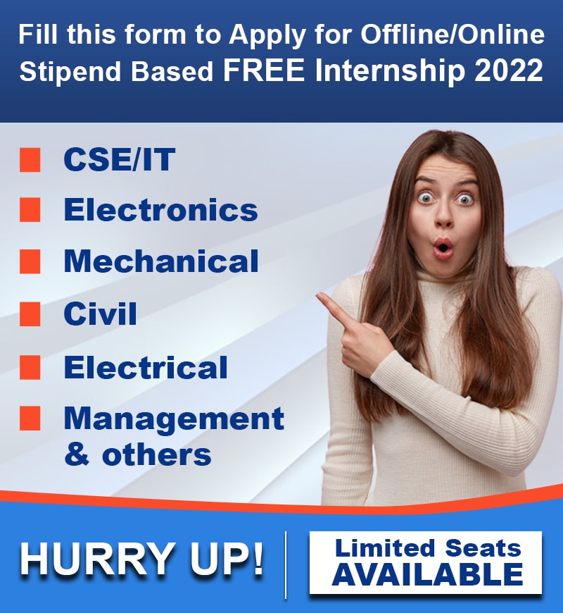 Stipend Based Free Internship